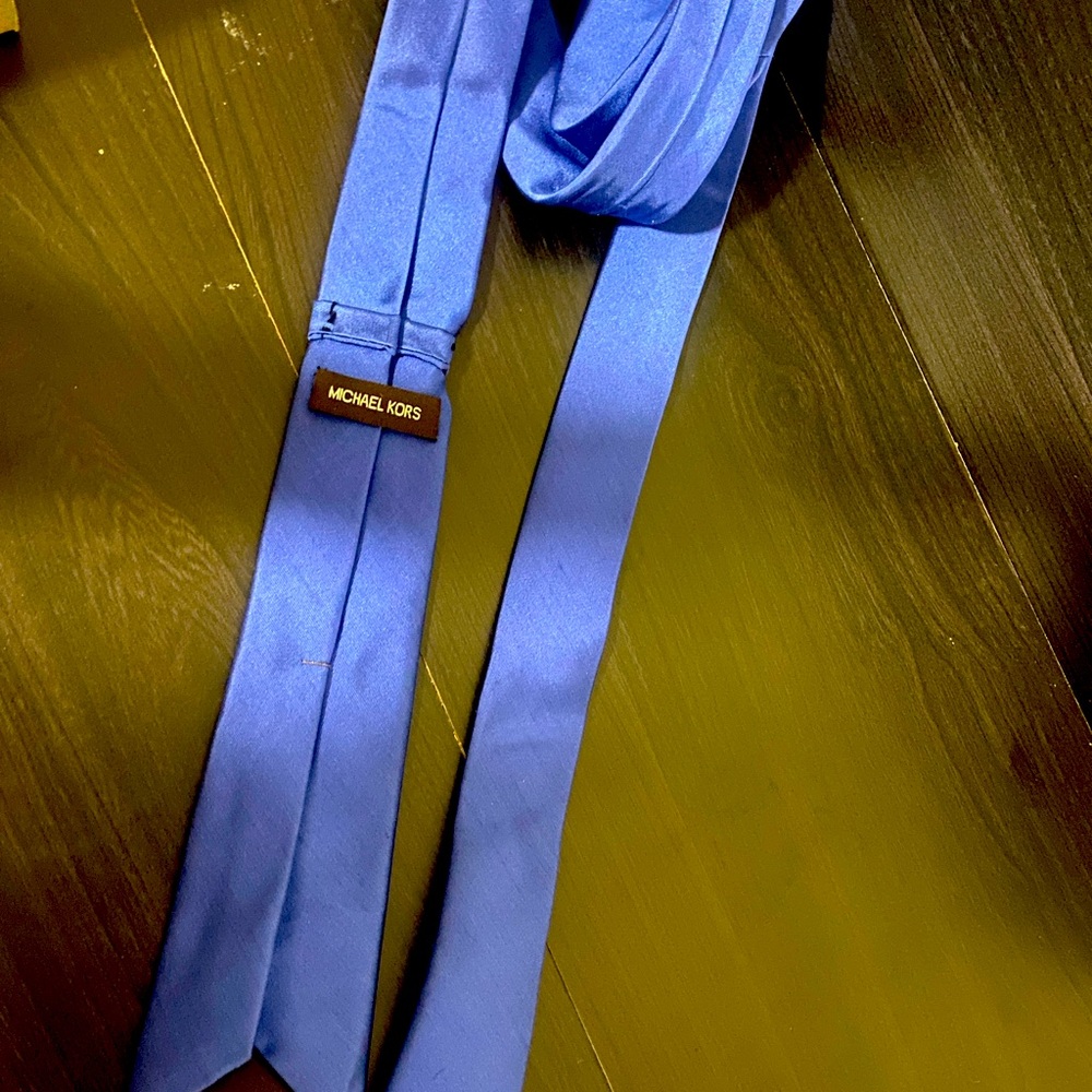 Michael kors Satin Blue Tie